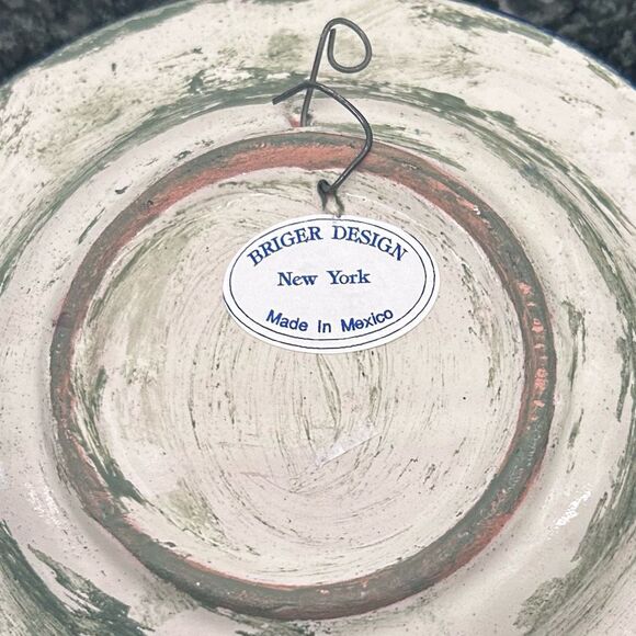 Talavera Pottery Briger Design Plate Dish 7.5" Blue Hand-painted Mexican Folkart - Picture 7 of 7